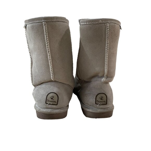 Bearpaw Emma Short Boots Women's Size 6 Wool Blend Lining Gray Color Winter Cozy - Picture 3 of 9